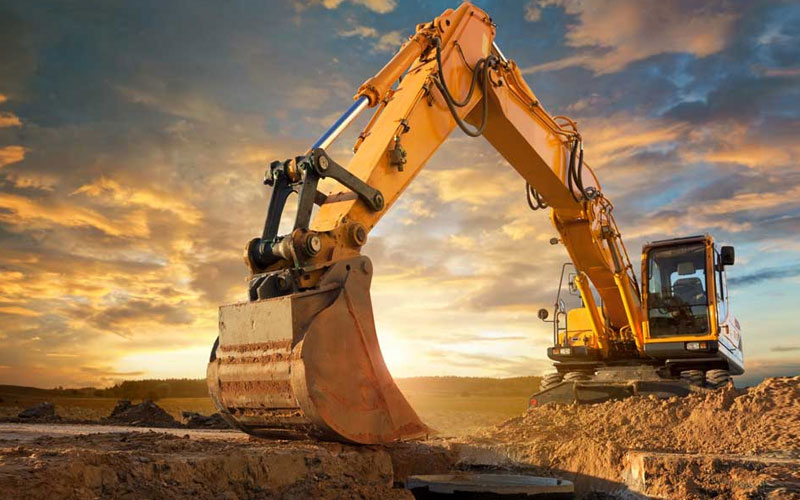 Poclain For Construction Site Work